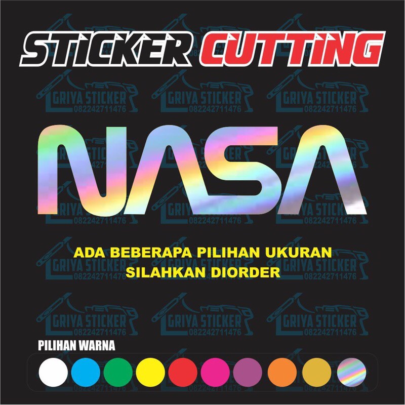 Sticker nasa stiker cutting viral stiker motor