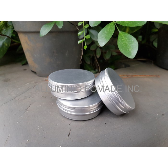 SALE Kemasan Aluminium Pot Pomade Polos (6x3 cm 1.5 oz 50 gr) - Alum Silver