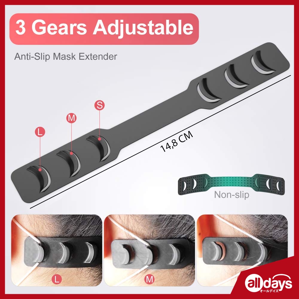 Alldays Adjustable Mask Extension Buckle Anti-Slip / Gesper Kait Masker yang dapat disesuaikan