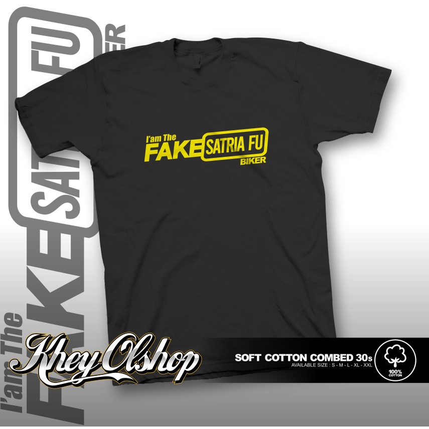 Kaos Baju Motor Fake Suzuki Satria FU Rider Kaos Distro Otomotif - KHEYOLSHOP