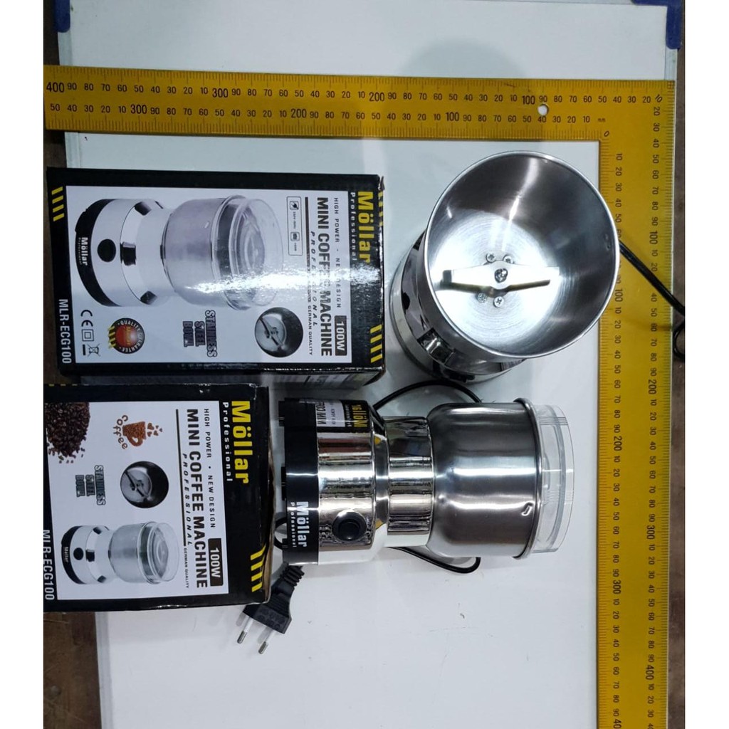 MOLLAR MINI GILINGAN Kopi Listrik Coffee Grinder Elektrik Bumbu Dapur Penggiling Kopi Electric Coffee Grinder Blender Bumbu Dapur 150W