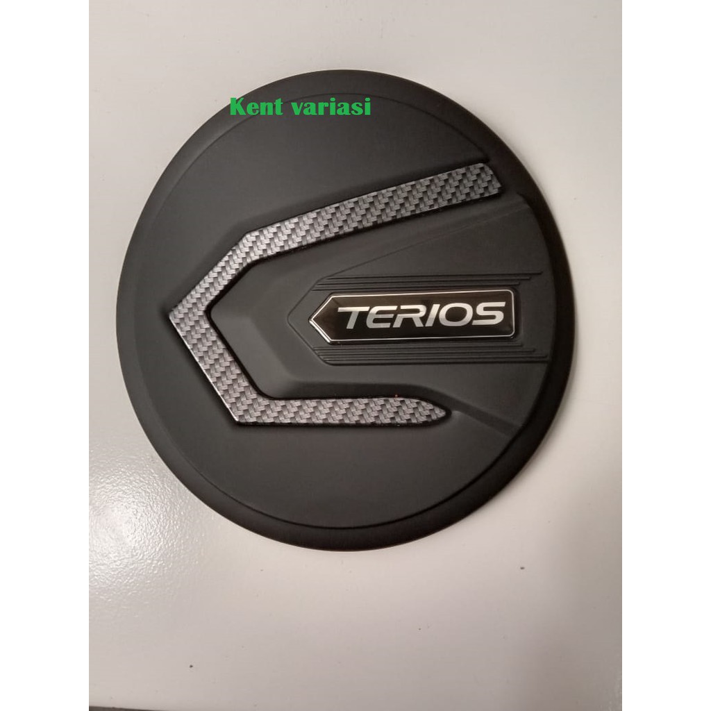 Tank cover tutup tangki all new terios hitam dop list carbon