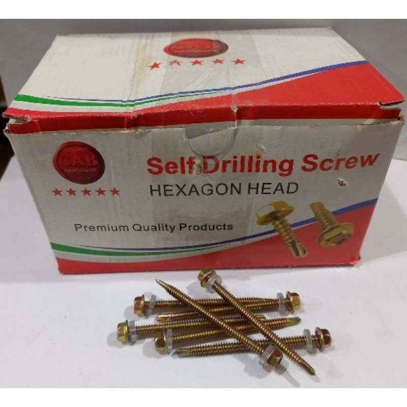 SELF DRILLING SCREW / SKRUP DRILLING 12x70 (7CM) CAB 250PCS