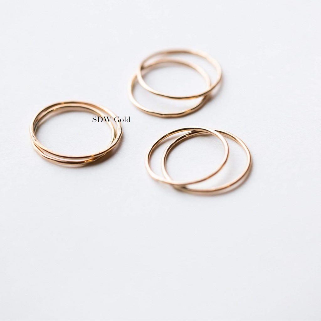 Cincin Emas Stack KPOP Style 16K - SDW Gold -