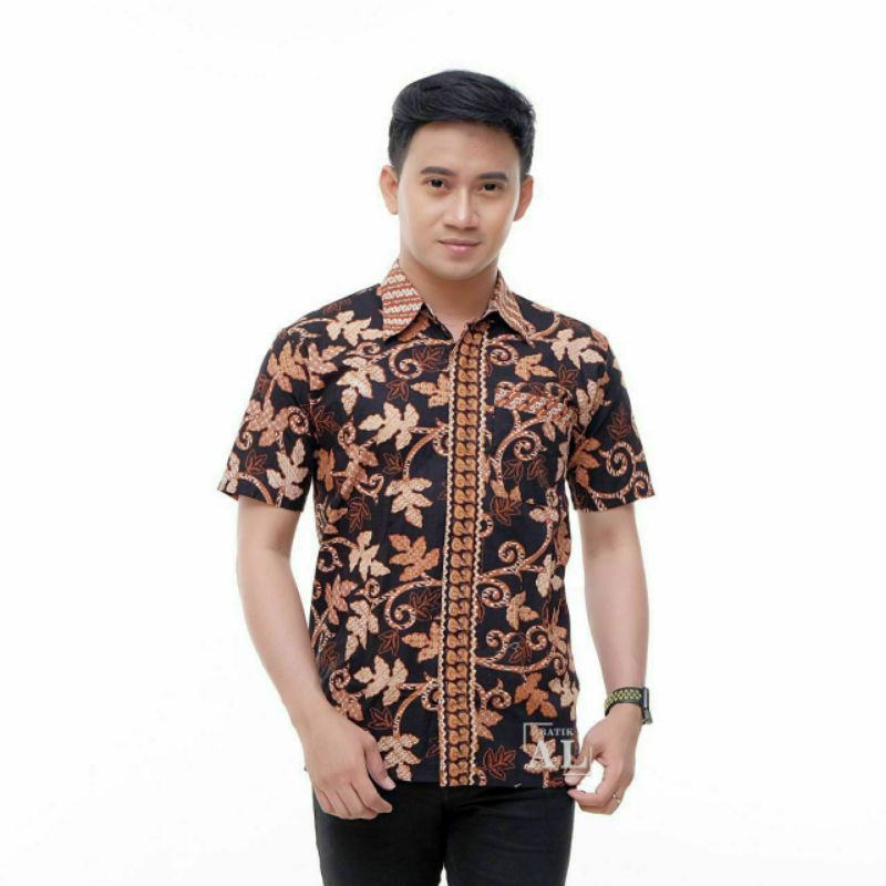 Hem batik lengan pendek size jumbo M L XL XXL 3XL 4XL 5XL