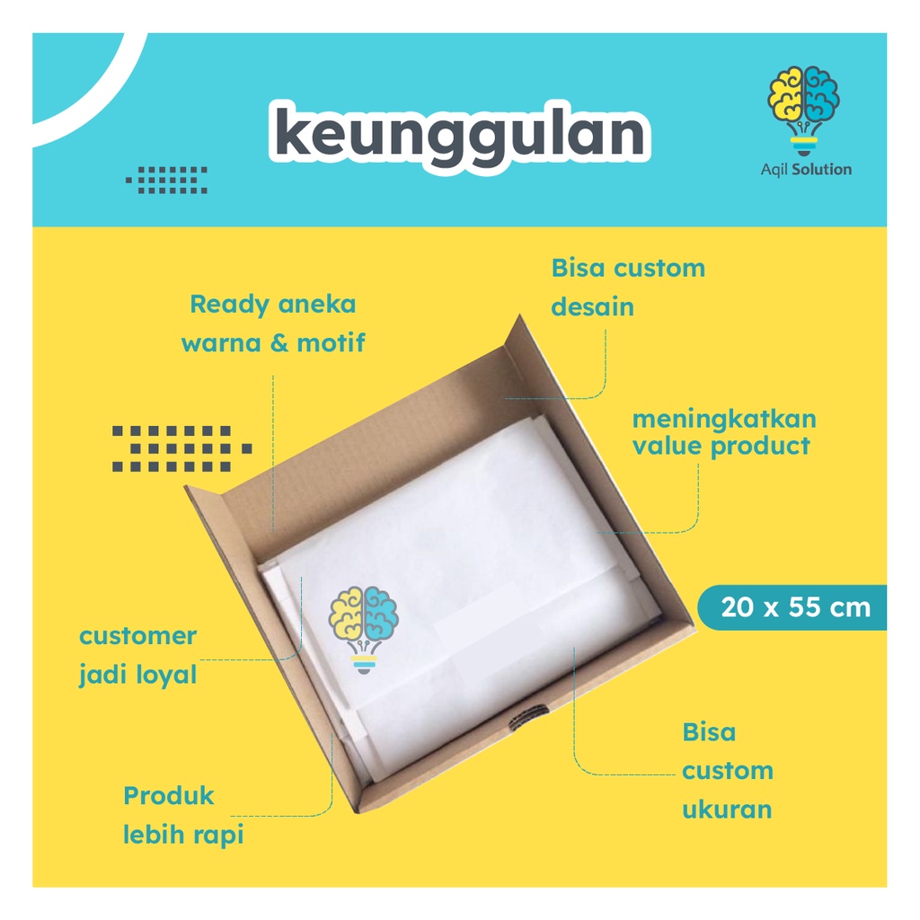 (20x55cm=50pcs) Kertas Tisu Packing Hampers bungkus baju, sepatu tas dll