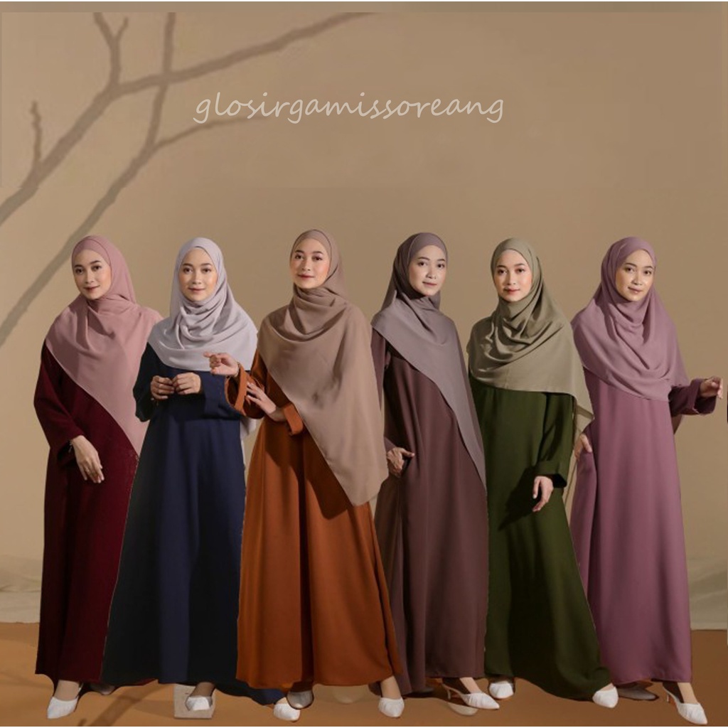 GAMIS ABAYA POLOS/ABAYA TURKI WANITA (BISA COD)