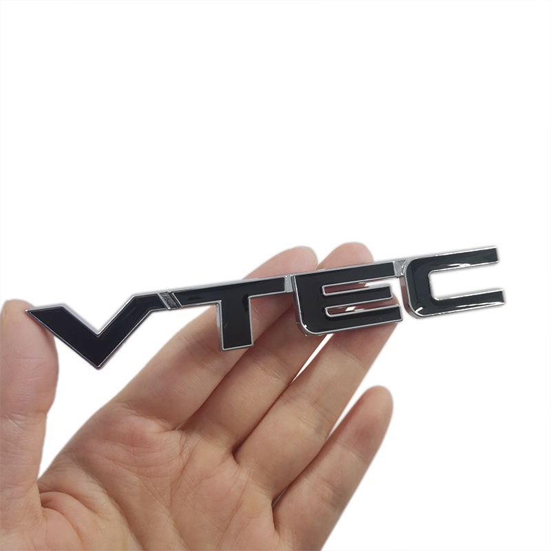 1pc Stiker Emblem Logo VTEC Bahan Metal Untuk Dekorasi Mobil Honda VTEC