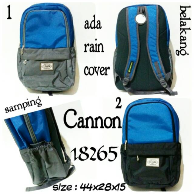 Tas ransel backpack Cannon 18265 tas punggung keren terbaru dan termurah