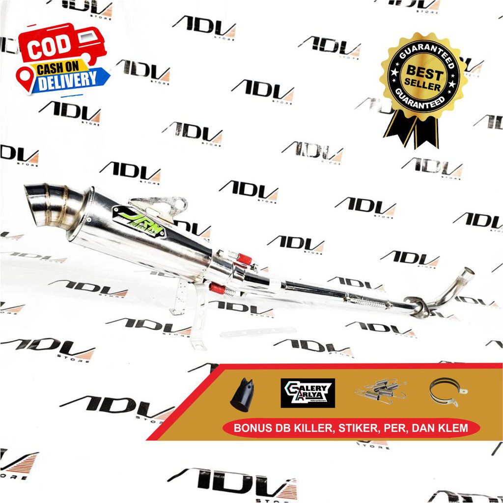 Knalpot JRM honda c70-honda grand-honda astrea las cacing crome original