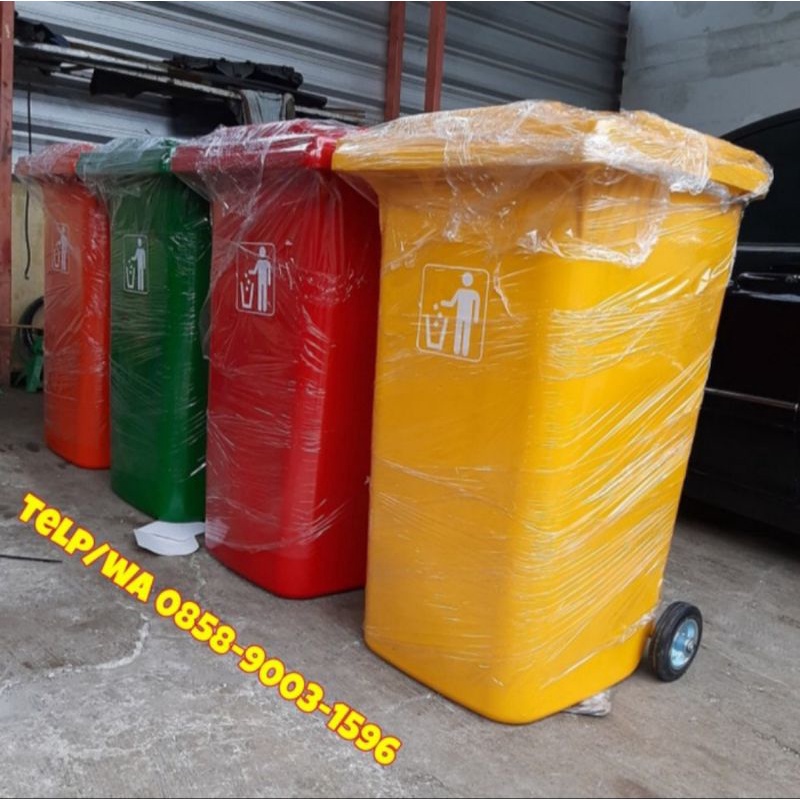 Jual Tempat Sampah Besartong Sampah Besar 240 Liter Fiber Shopee Indonesia 7173