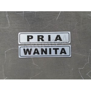 

Stiker Petunjuk / Sign Label PRIA dan WANITA