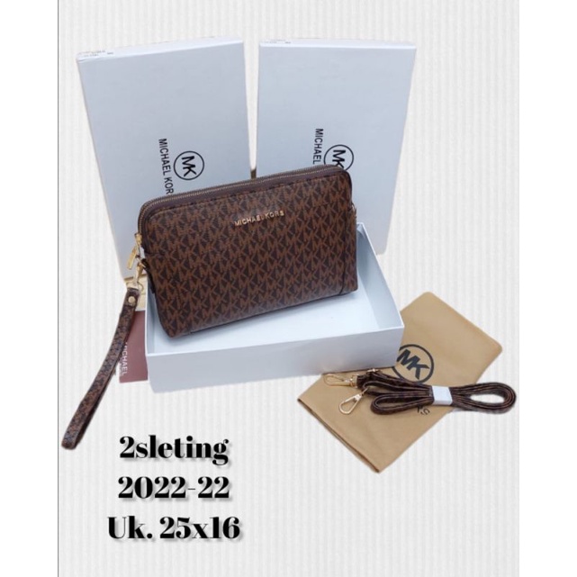 Handbag Slempang 2Resleting Free Box