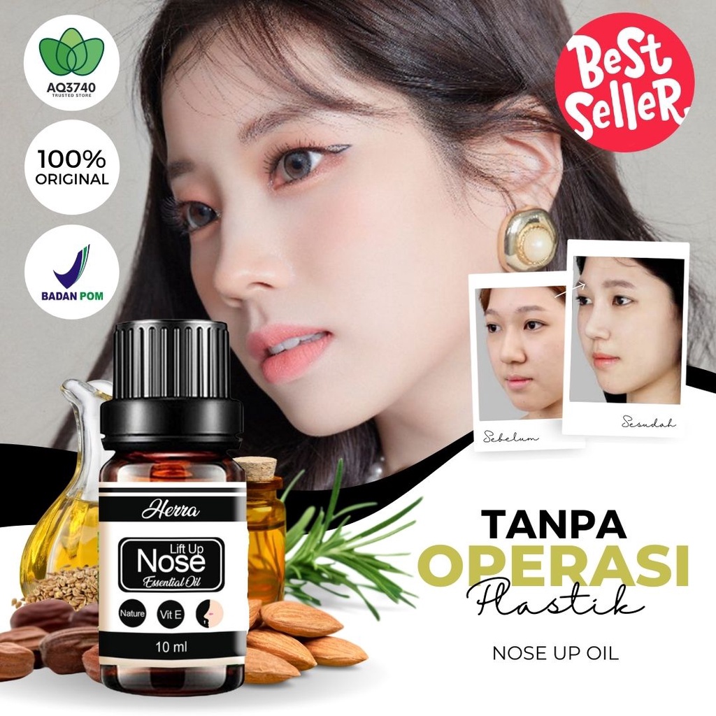 Alat Minyak Serum Pemancung Hidung Permanen Alami Pria dan Wanita Ampuh Original Nose Lift Up Essent