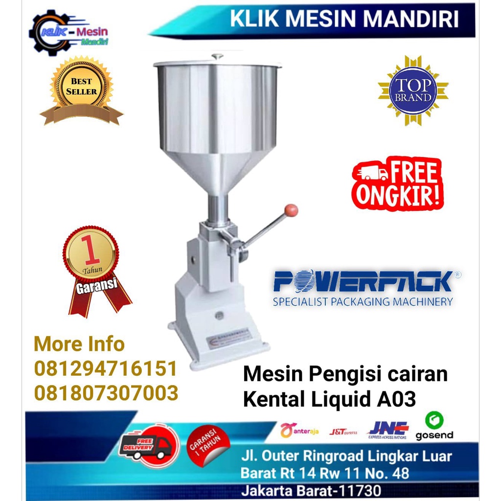 Mesin Filling Manual Tuas / Mesin Pengisi Cairan Manual A-03 POWERPACK
