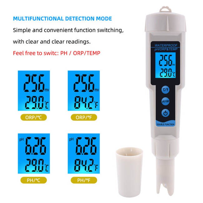 ORP PH Temp Tester 3 in 1 ORP3569 Water Meter Temp Suhu Temperature Air ORP-3569 Kangen ORP 3569