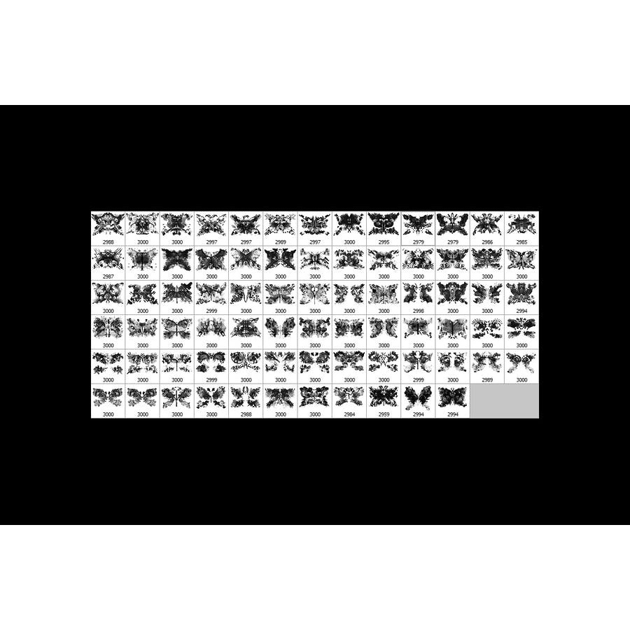 75 Rorschach Butterflies - Photoshop Brushes
