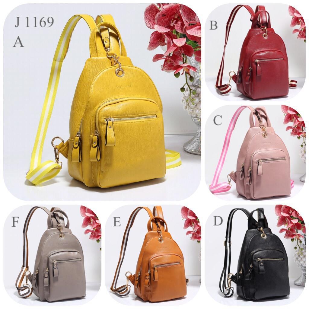 1169#B383 ANELA LYNE TAS RANSEL leather togo bandung(N)