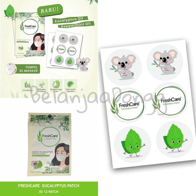 FRESHCARE PATCH EUCALYPTUS ISI 12 PATCH - FRESH CARE EUCALYPTUS PATCH ISI 12 PATCH