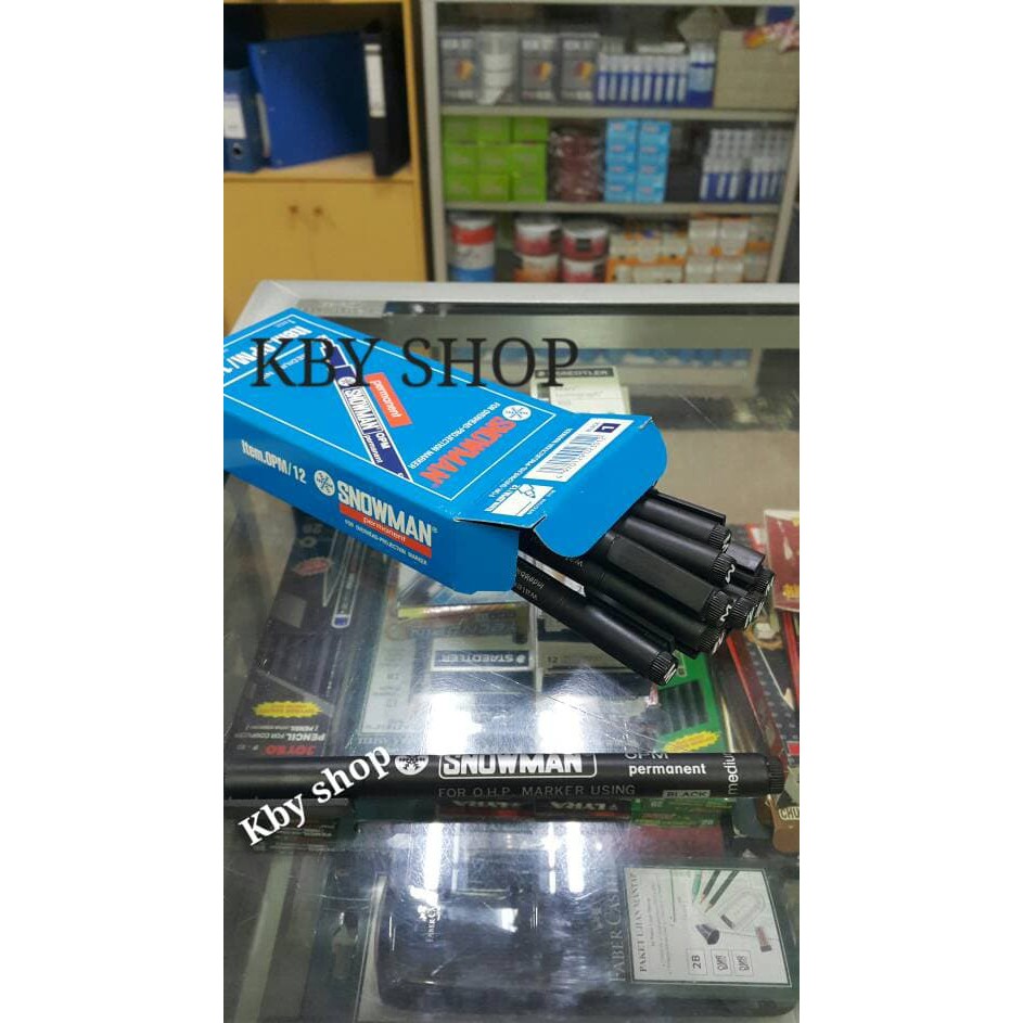 

READY SPIDOL / PEN PERMANENT UNTUK PLASTIK OHP SNOWMAN