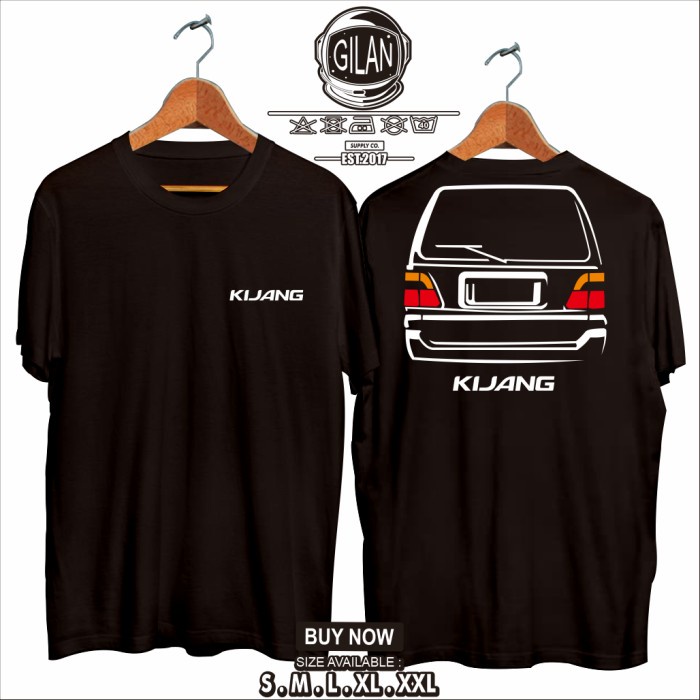 Kaos Baju Mobil TOYOTA KIJANG KAPSUL LGX Rear Kaos Otomotif - Gilan