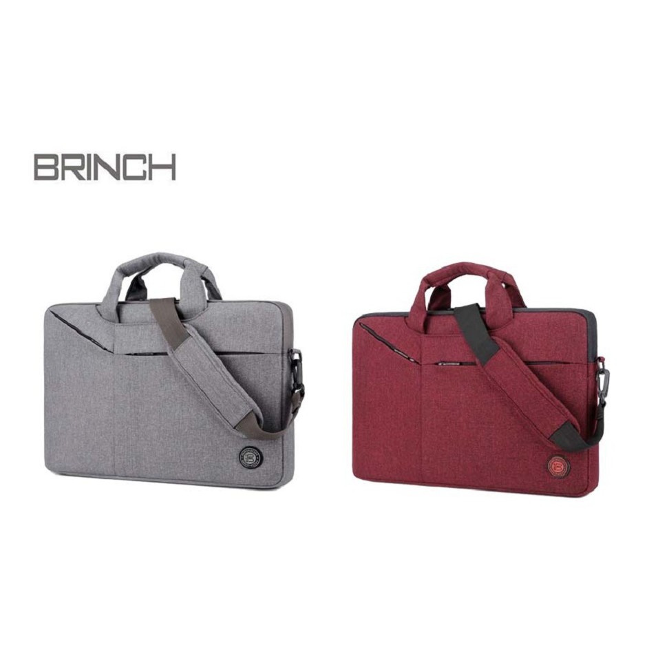 Tas Laptop Selempang BRINCH Slim Messenger Bag Size14 15 inch