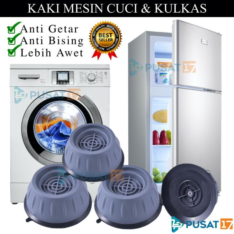 (1 set 4pc) Alas kaki mesin cucu anti getar / Alas mesin cuci / alas meja / alas kaki kulkas