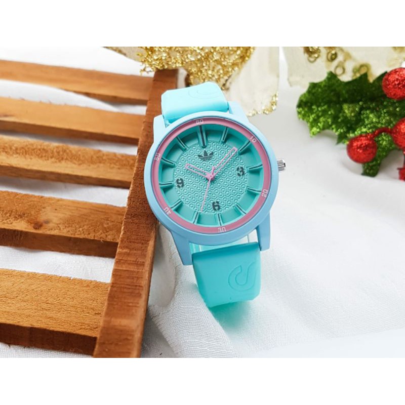 jam tangan wanita Adidas rubber DM3.8cm