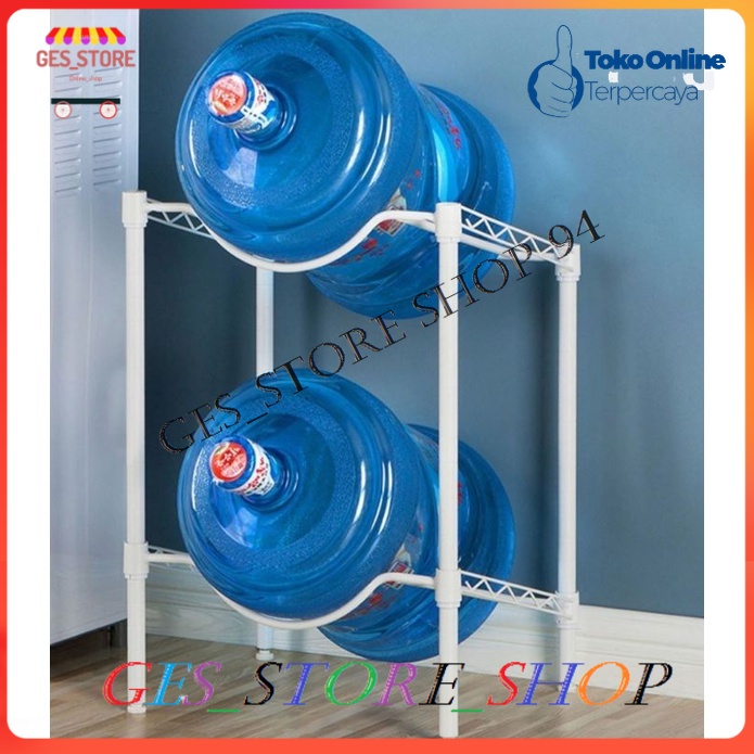 Krisbow Rak Galon 2 Susun Murah/Rak Penyimpanan Galon 2 susun/Rak galon aqua 2 susun/Rak galon besi 