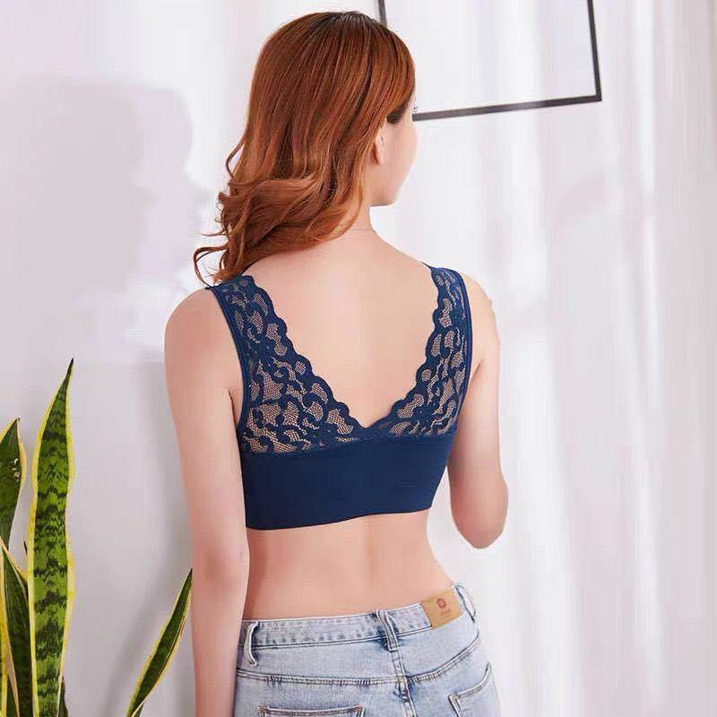 HUES.ID Bra Wanita Tanpa Kawat Bahan Halus Pakaian Dalam bralette Elastis dengan Busa 1021