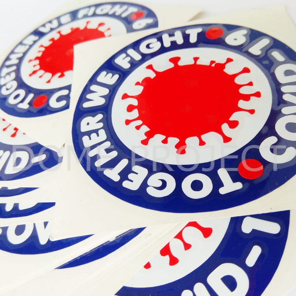 STIKER CUTTING DECAL TOGETHER WE FIGHT STIKER CUTTING STIKER MOBIL SATUAN STIKER OUTDOOR KACA DAN BODY MURAH DAN KEREN