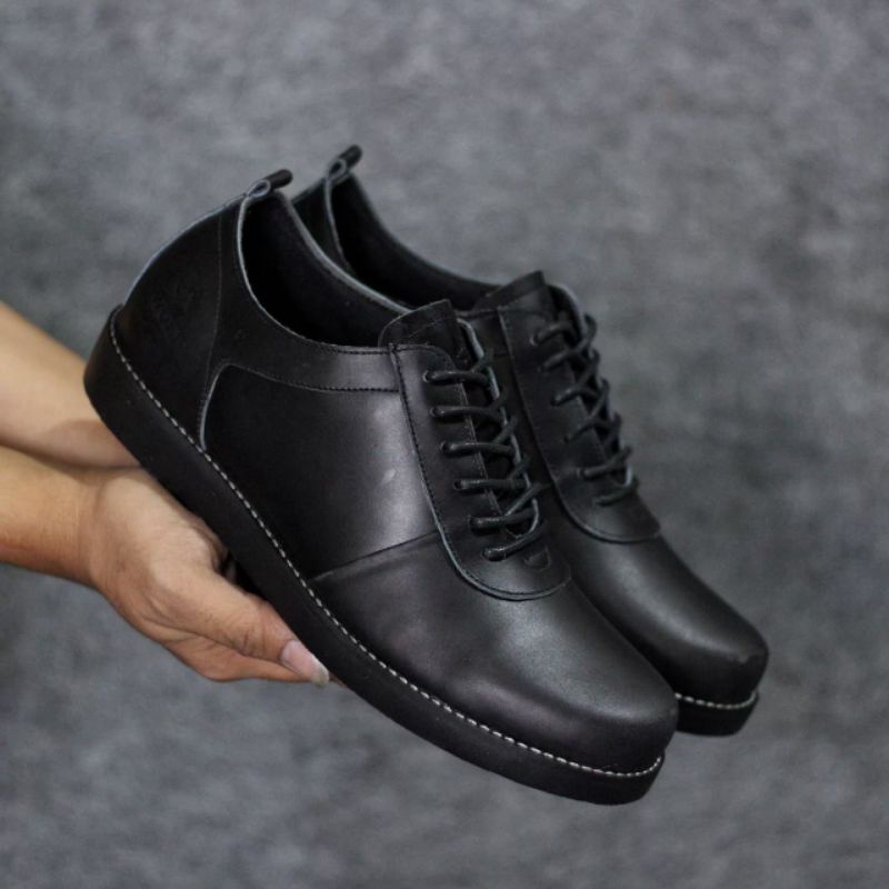 Sepatu Formal Pria Sepatu Pantofel Pria Hitam Kulit Asli Original Santai Kerja Kantor Kuliah