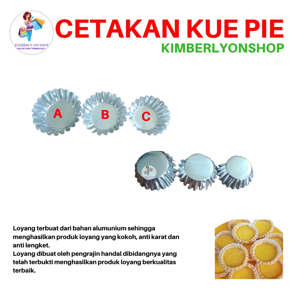 Kimberlyonshop Cetakan Kue Pie Serbaguna