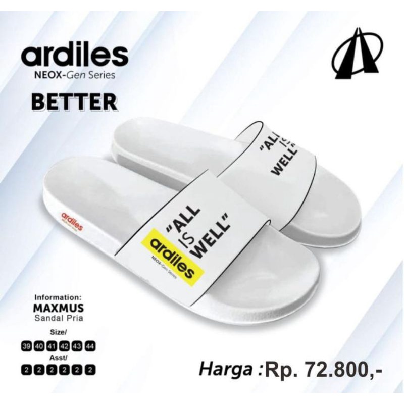 Sandal paylon Ardiles pria ukuran 39-44