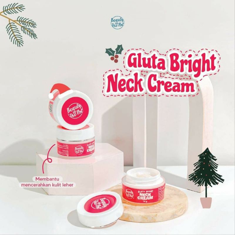 (COD) Cream pencerah leher/Gluta bright neck cream beauty in the pot