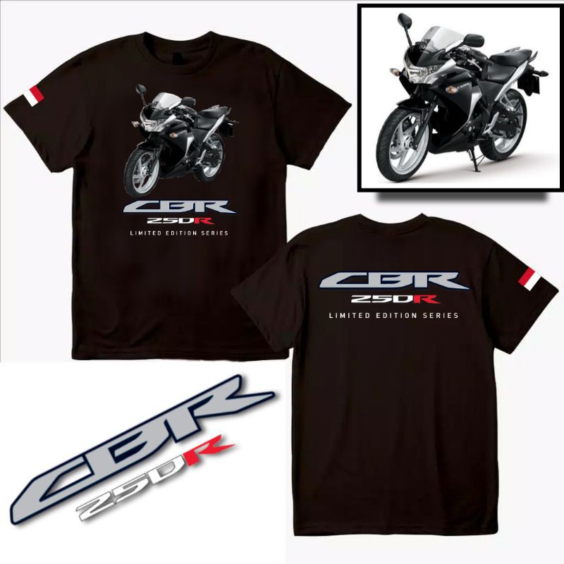 Baju Kaos CBR 250R Limited Edition Series / Tshirt Otomotif Motor Honda CBR150R