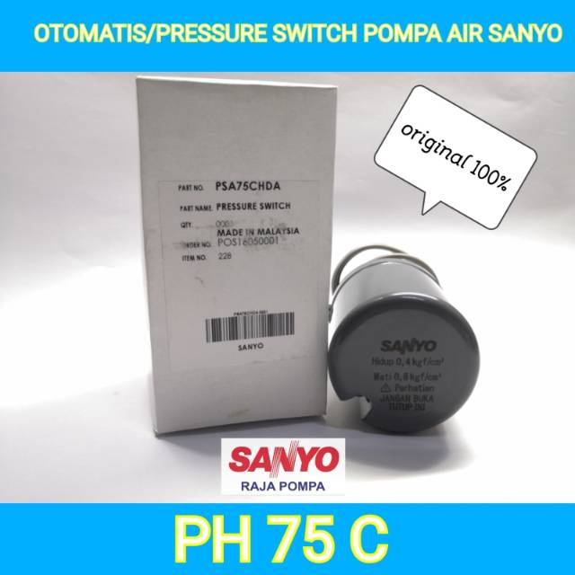 OTOMATIS/PRESSURE SWITCH POMPA AIR SANYO PH 75A  ORIGINAL 100%