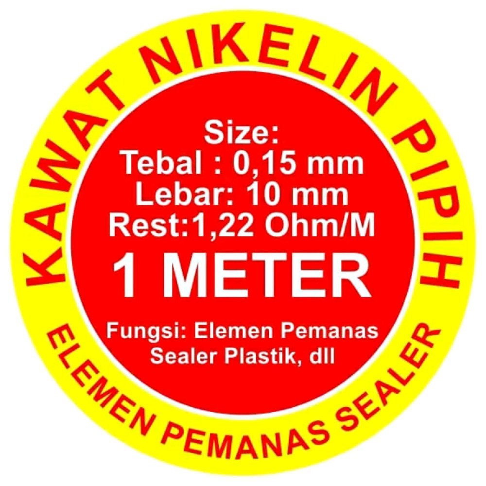KAWAT NIKELIN PIPIH LEBAR 10 MM