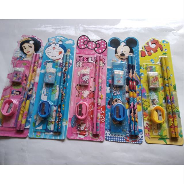 EM Alat tulis paket 303 karakter lucu