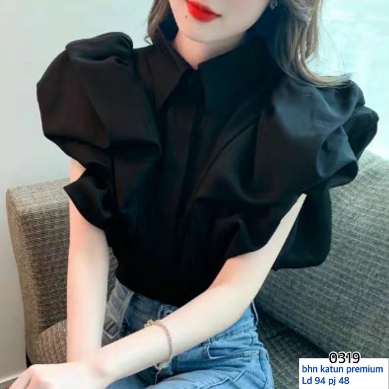 CLOTHINGICON BLOUSE LENGAN BALON IMPORT