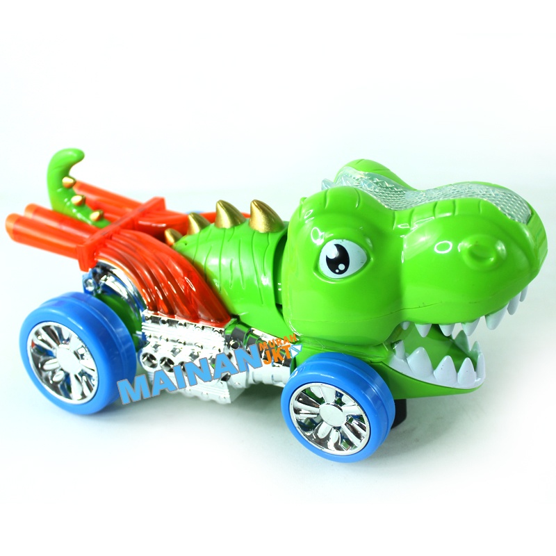 MAINANKEI MAINAN ANAK MURAH MAINAN MOBIL DINOSAUR DAPAT MENYALA HD9012 MAINAN ANAK MOBIL DINO ELECTRIC SERIES