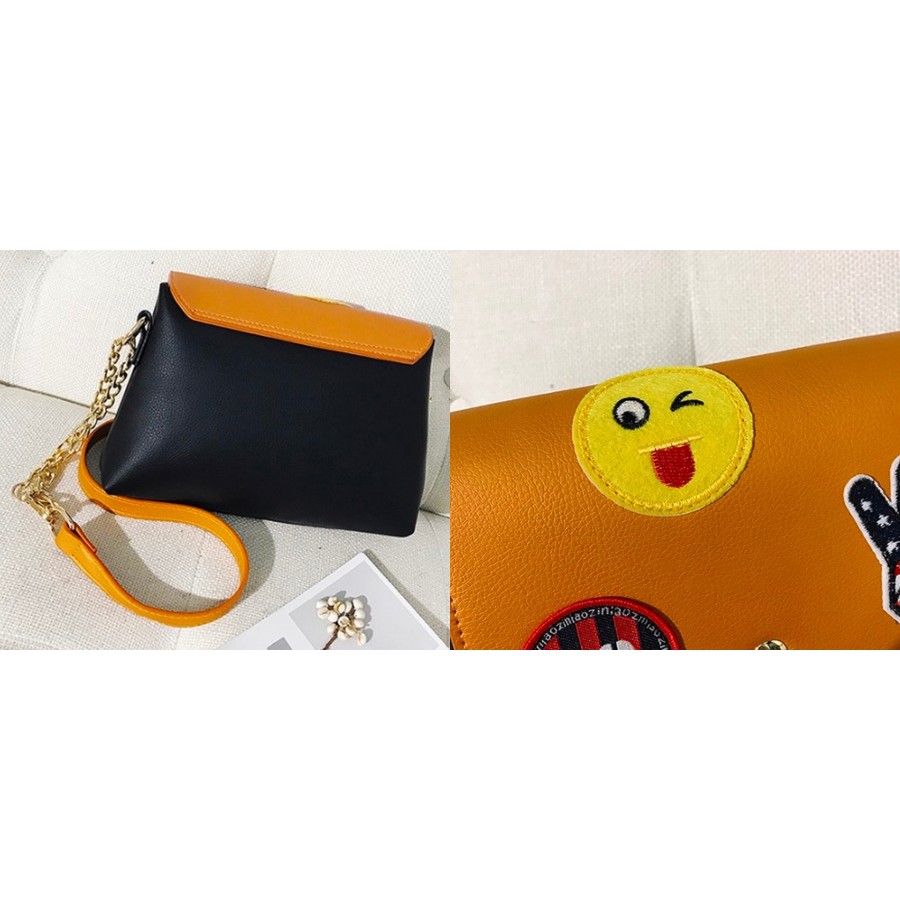 [COD] Tas Fashion kulit korea slingbag sticker murah meriah import/slingbag/tasselempang CY102