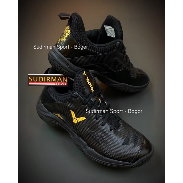 New SIZE 43 - Sepatu Badminton Victor A660 / A 660 ID / A660ID C (Black)