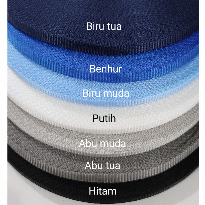 1 Rol webbing 1 cm bahan PP (polipropilena) tali botol / lanyard 33m ketebalan 1.2mm