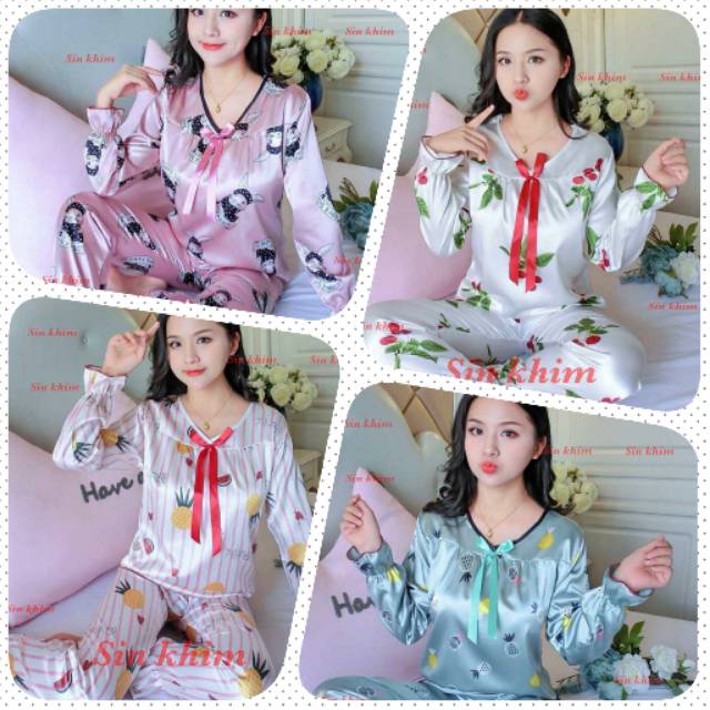 New Piyama Satin Import/Piyama Satin PP Premium/Piyama Satin Terbaru