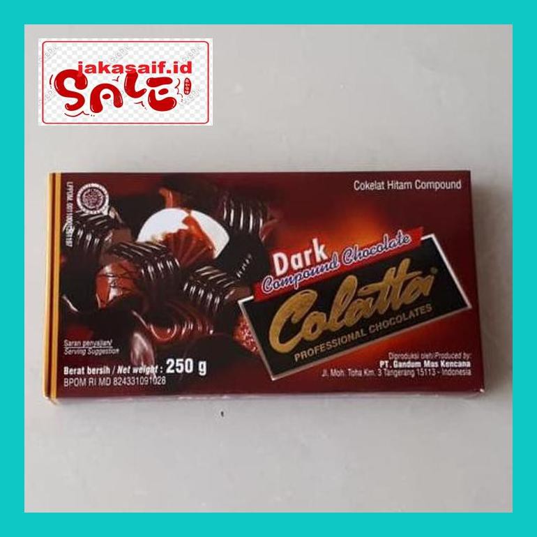 

S5085D0Yh Colatta Dark Compound 250Gr - Coklat Blok Hitam Colata D5Uuty