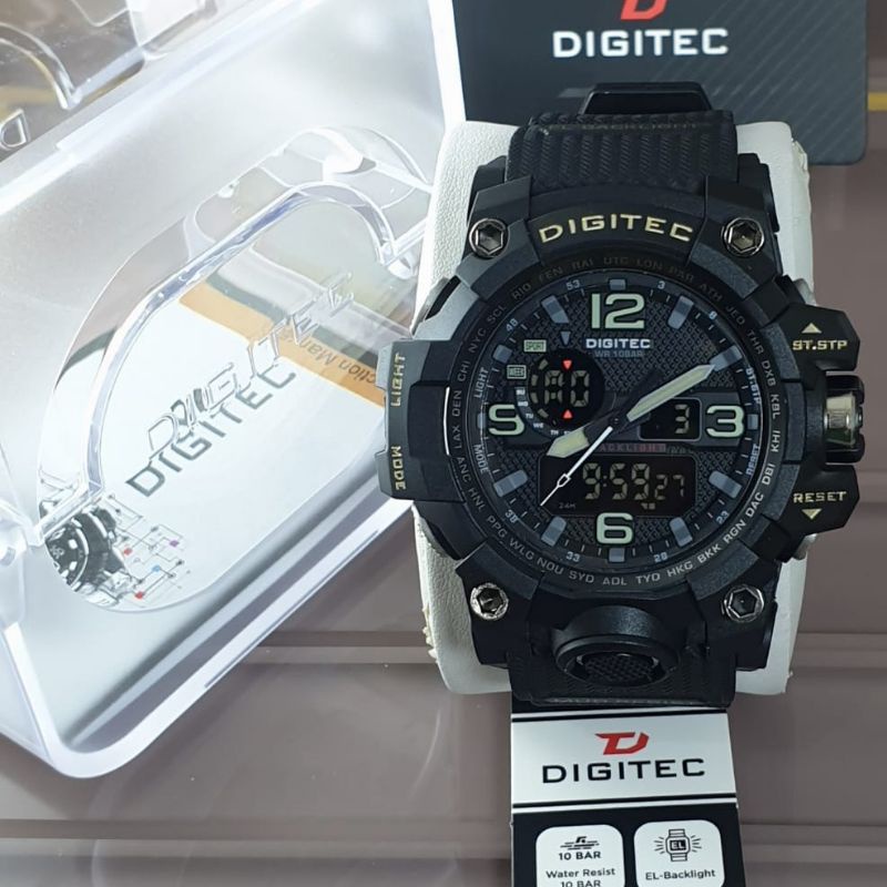 Digitec 2093 original DG 2093 / DA 2093 / Jam tangan pria Digitec 2093 Digital analog