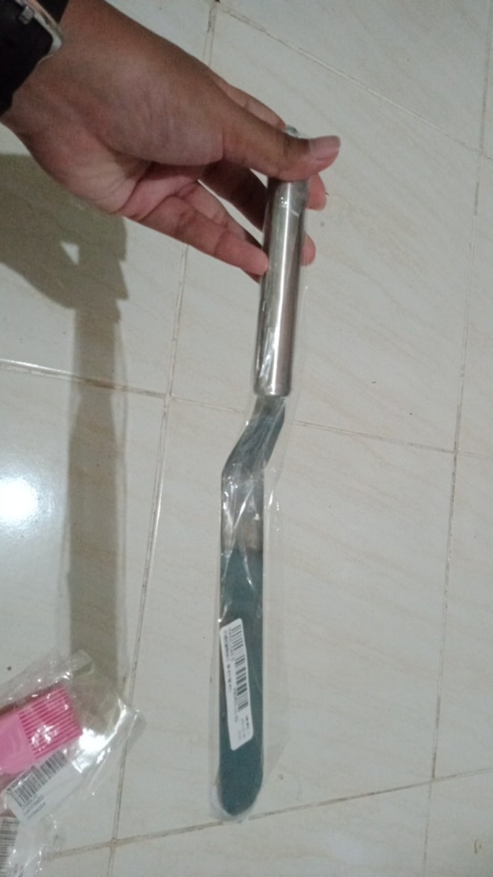 Spatula Bahan Stainless Steel Ukuran 6/8/10 Inci Untuk Pengoles Cream/butter/fondant Cake