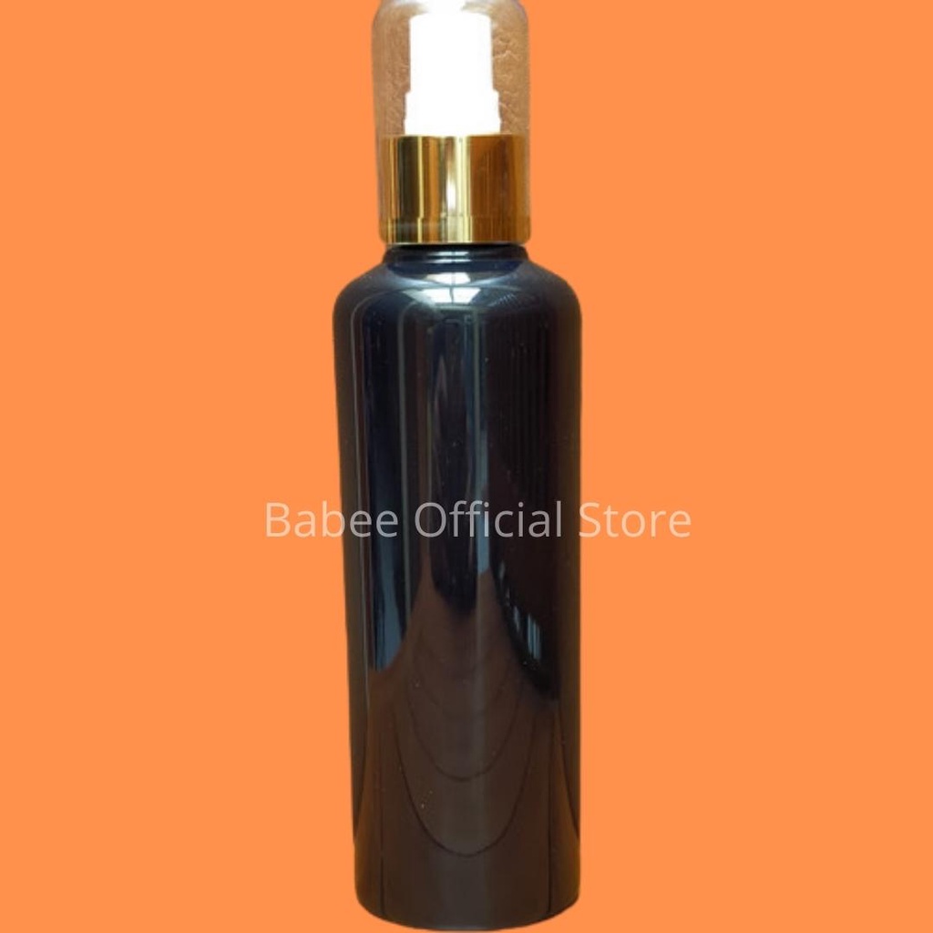 BABEE - BOTOL SPRAY 250ML HITAM / BOTOL PLASTIK 250ML SPRAY GOLD SILVER / BOTOL 250 ML HITAM [HARGA GROSIR]