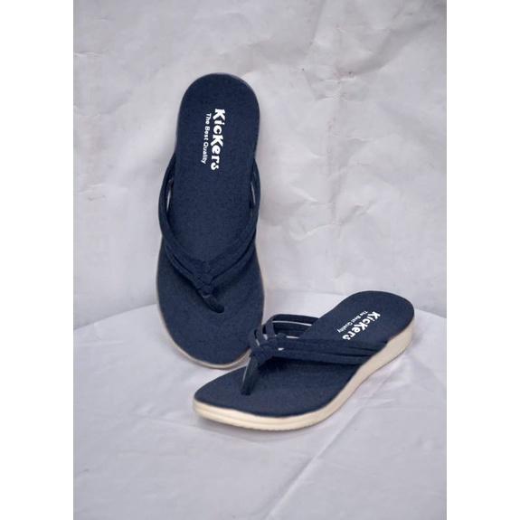 Kickers Sandal wanita Navy Srampat